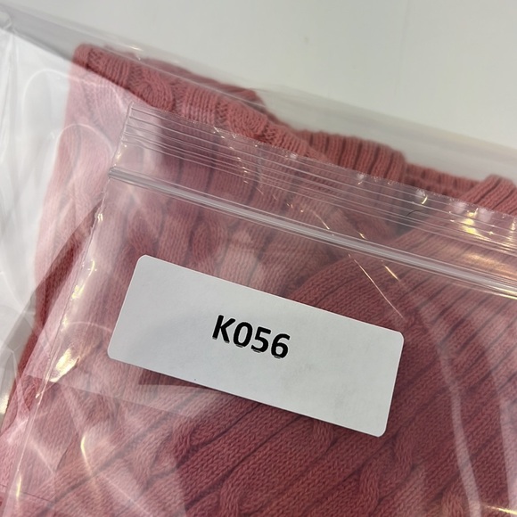 Van Heusen coral v-neck cable neck sweater - Picture 8 of 8